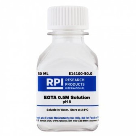 RPI EGTA 0.5M Solution pH 8.0, 50 ML E14100-50.0
